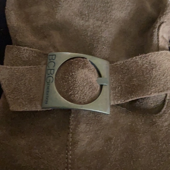 ❤️BCBGENERATION SUEDE OVER KNEE WEDGE BOOTS ~ 9.5 - Picture 3 of 5